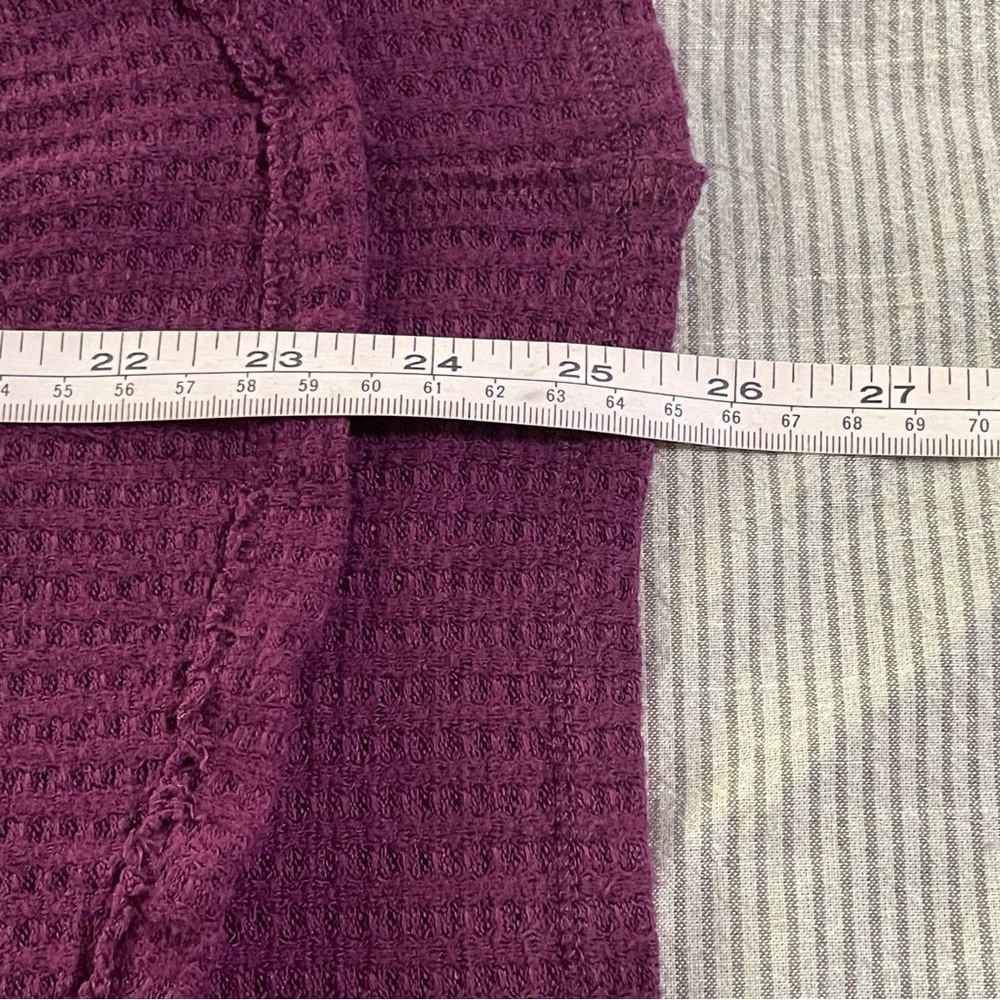 Free People Ventura Thermal Top Shirt Pullover Purple Violet Size XSmall - Picture 10 of 10